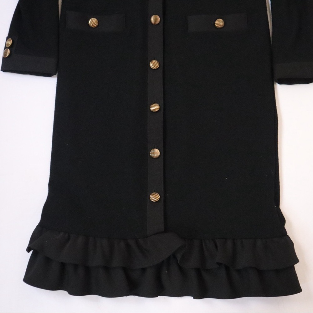 100% Wool Robert Jana Button Down Midi Dress - Picture 4 of 4